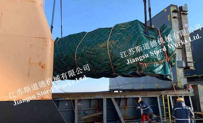 斯道德污泥干化机上海港船边直装发货美国